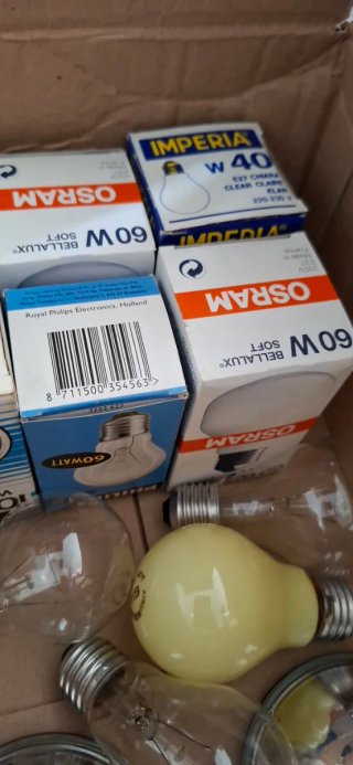13 Lampadine Vetro Imperia, Osram, Philips