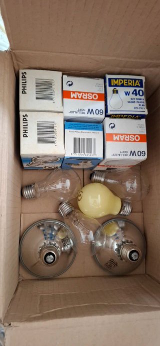 13 Lampadine Vetro Imperia, Osram, Philips