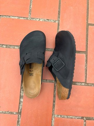 Sandalias Birkenstock Piel Negra Talla 42