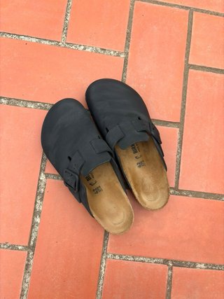 Sandalias Birkenstock Piel Negra Talla 42