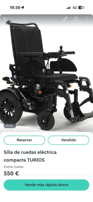 Silla de ruedas eléctrica Compacta Turios
