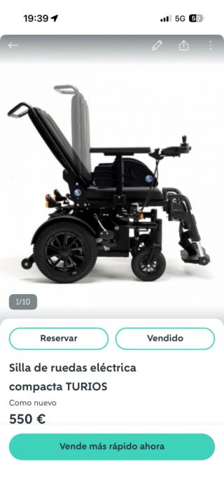 Silla de ruedas eléctrica Compacta Turios