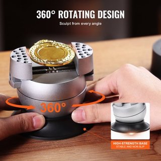 Morsa de Bola, Herramienta de Configuración de Grabado de 7.6 cm, Morsa de Bloque de Grabado con Rotación de 360°, 30 PCS de Herramientas de Bloque de Grabado de Joyería, Bloque Estándar para Incr...