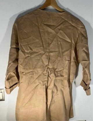 Cardigan Zara Lino Beige Talla Única