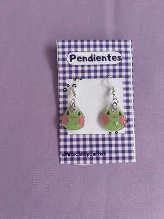 Pendientes Rana Kawaii