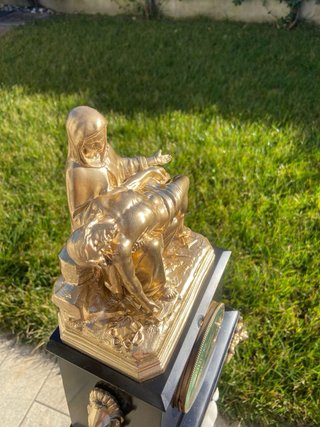Orologio da Tavolo La Pietà Bronzo