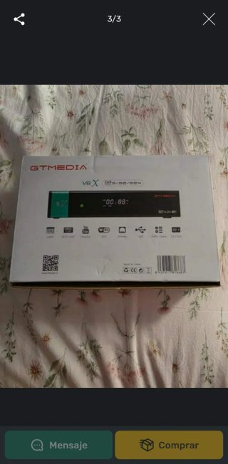 Decodificador GTMedia con Mando y Cables