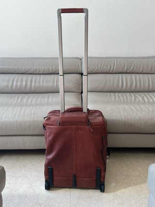 Maleta de viaje Piquadro Cuero Marrón