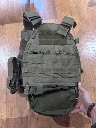 Chaleco placas verde OD Airsoft