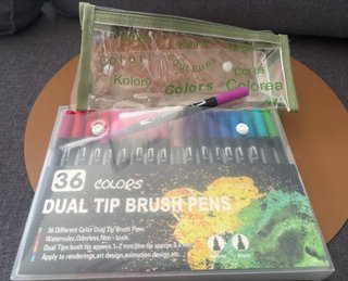 36 ROTULADORES LETTERING + ESTUCHE de REGALO