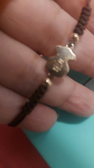 Pulsera Tous Plata Baño Oro Ajustable