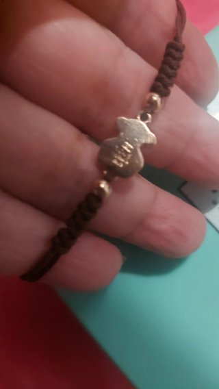 Pulsera Tous Plata Baño Oro Ajustable