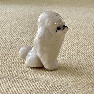 Lotto 4 miniature porcellana cani gatti vintage