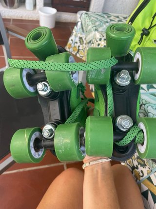 Patines de hockey verdes 29