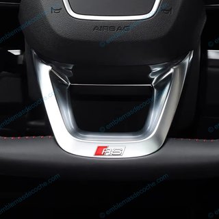EMBLEMA LOGO SLINE RS PARA VOLANTE AUDI
