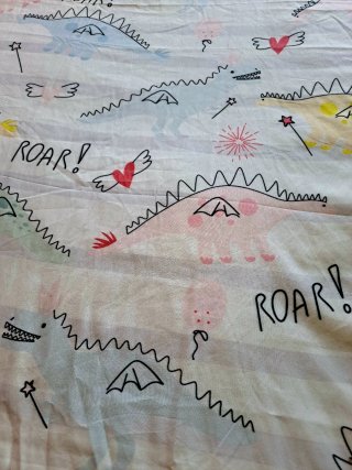 Funda nórdica y almohada dinosaurios