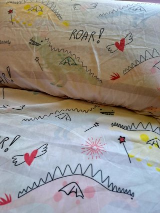Funda nórdica y almohada dinosaurios