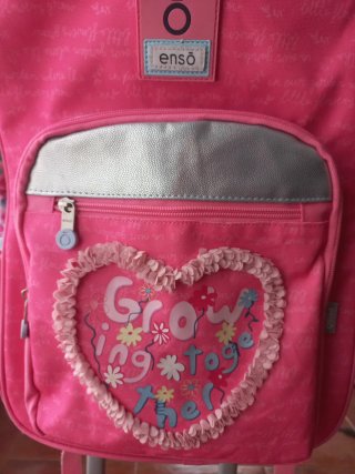 Mochila Enso Rosa y Plateada