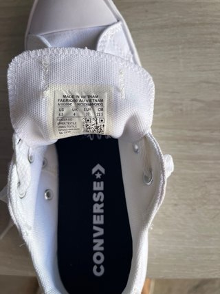 Zapatillas Converse Talla 37 Blancas Nuevas