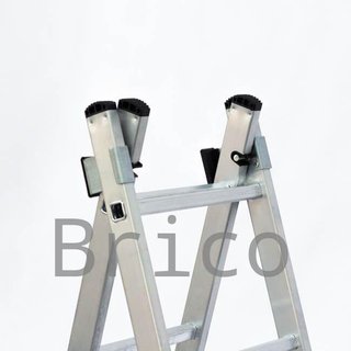 Escalera Aluminio 2X10 - 2,88+2,88 M - 58-58x25mm