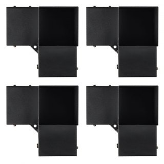 Kit de Soporte para Pérgola 6''x6''(Tamaño Interno 5.6x5.6), 4pcs Soporte de Esquina de 3 Vías de Alta Resistencia para Trabajos en Madera DIY, Kit de Base para Poste de Instalación Fácil para Gaz...