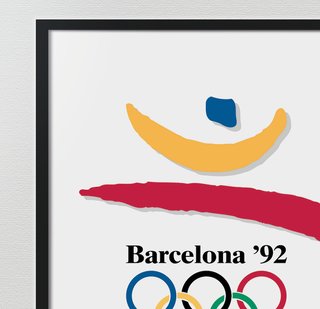 Lote 2 Cuadros BARCELONA 92 - Pósters Vintage A3