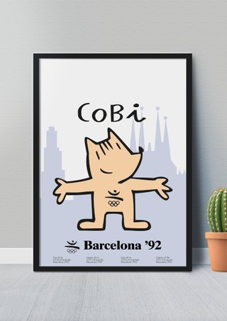 Lote 2 Cuadros BARCELONA 92 - Pósters Vintage A3