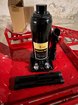 Rampas elevadoras coche rojas