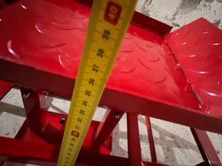 Rampas elevadoras coche rojas