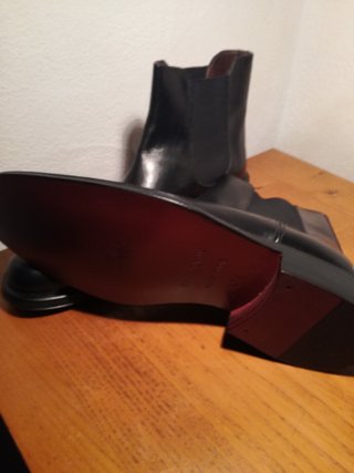 Stivaletto Beatles con elastico suola  vero cuoio