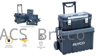 Carro para Heramientas Baúl y Caja Plástico Alyco 192796