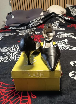 Zapatos de tacón negros talla 38