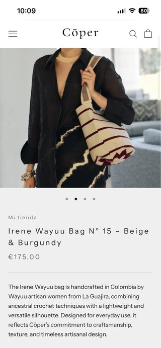 Bolso verano marca Coper tejido
