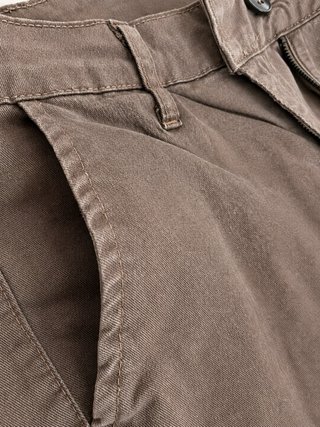 Pantaloni Marroni Made in Italy Taglia XS