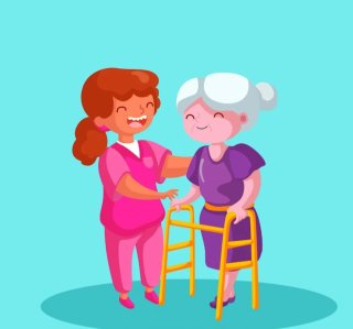 Cuidadora de personas mayores