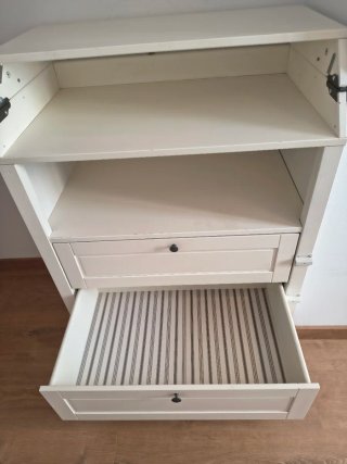 Cómoda cambiador SUNDVIK blanca
