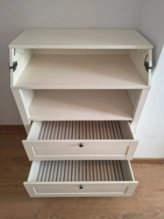 Cómoda cambiador SUNDVIK blanca