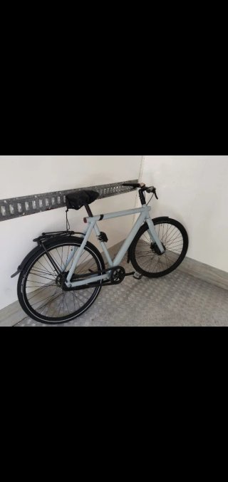 Bicicleta Eléctrica Gris con caricabatterie incluso