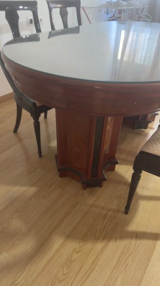 Mesa comedor extensible y 6 sillas