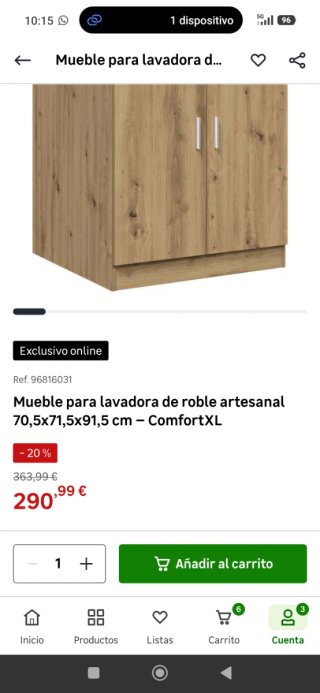 Mueble para lavadora