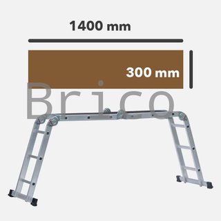 Escalera Multiflex Aluminio Profesional 4x3 Peldaños