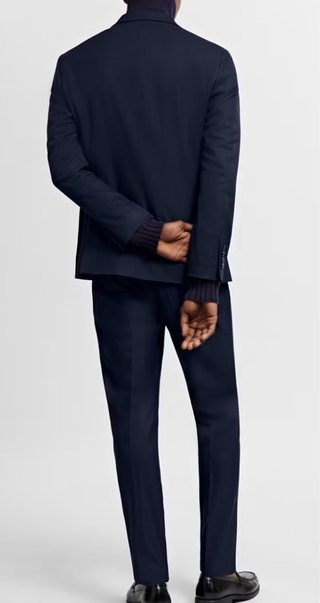 Traje azul marino mango caballero
