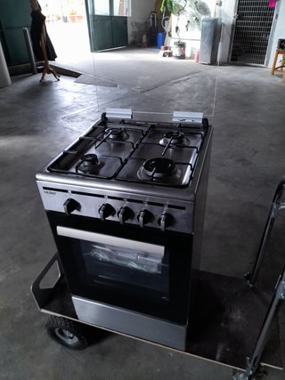 Cocina de gas con cristal templado