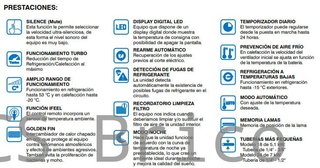 Aire Acondicionado Inverter Calefacción Wifi 2236 frigorías