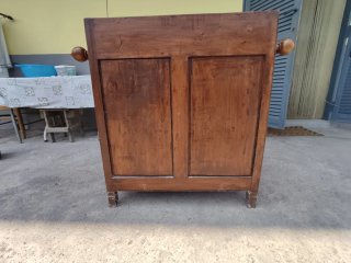 Mobile bagno antico legno e marmo da restaurare