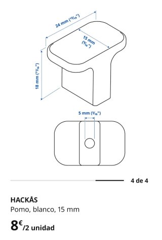 Maniglie HACKÅS IKEA (2 unità)
