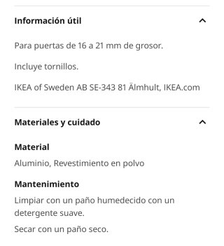 Maniglie HACKÅS IKEA (2 unità)