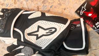 Guantes Moto Alpinestars SP-2 Blanco/Negro Talla S