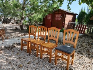 Pack 6 Sillas de madera estilo colonial No envio