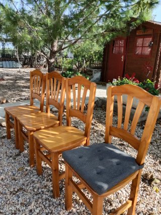 Pack 6 Sillas de madera estilo colonial No envio